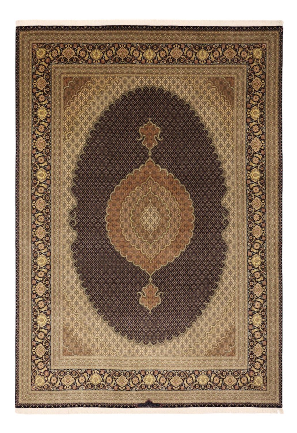 Perser Rug - Tabriz - Royal - Royal - 350 x 249 cm - dark brown