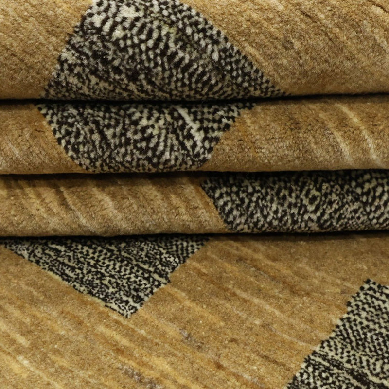 Gabbeh Rug - Loribaft Perser square  - 200 x 194 cm - dark beige