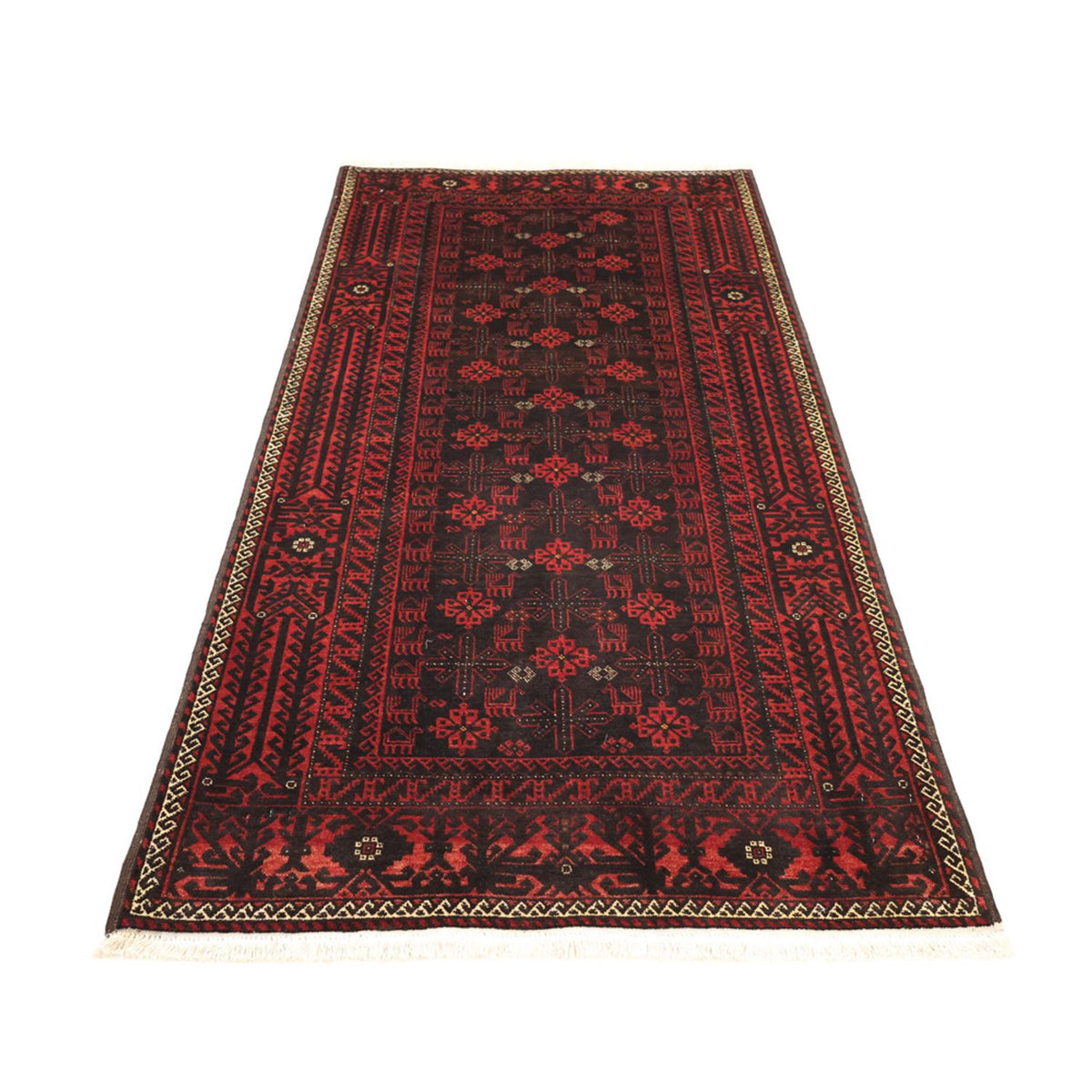 Belutsch Rug - 190 x 107 cm - dark red