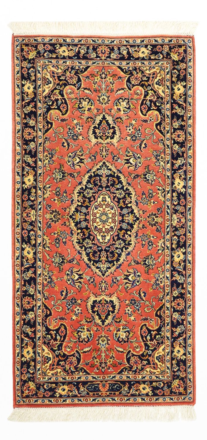 Perser Rug - Keshan - Silk Warp - 122 x 59 cm - red