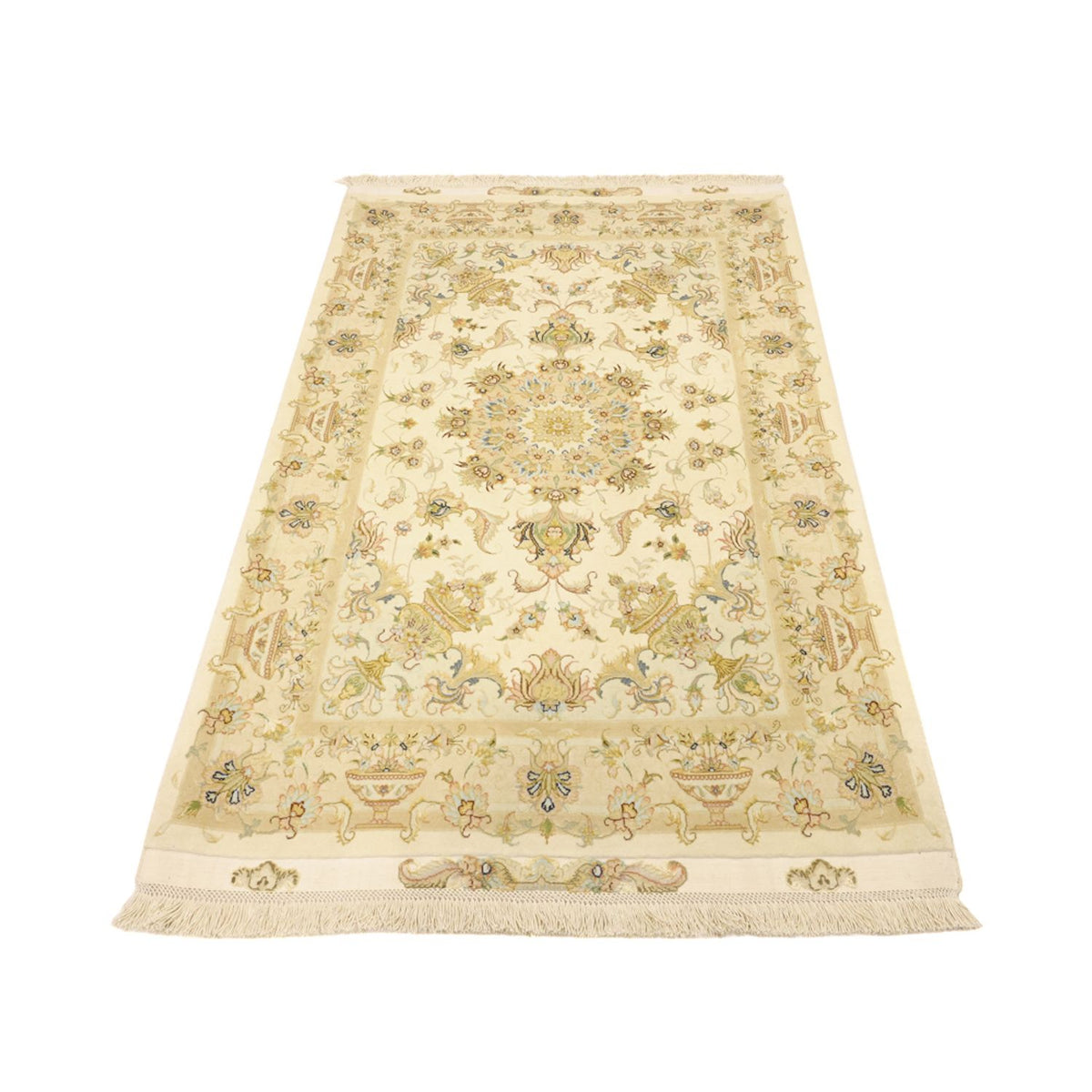 Perser Rug - Tabriz - Premium - Silk Warp - 160 x 97 cm - sand