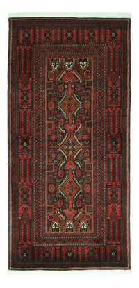 Runner Belutsch Rug - 201 x 97 cm - dark red