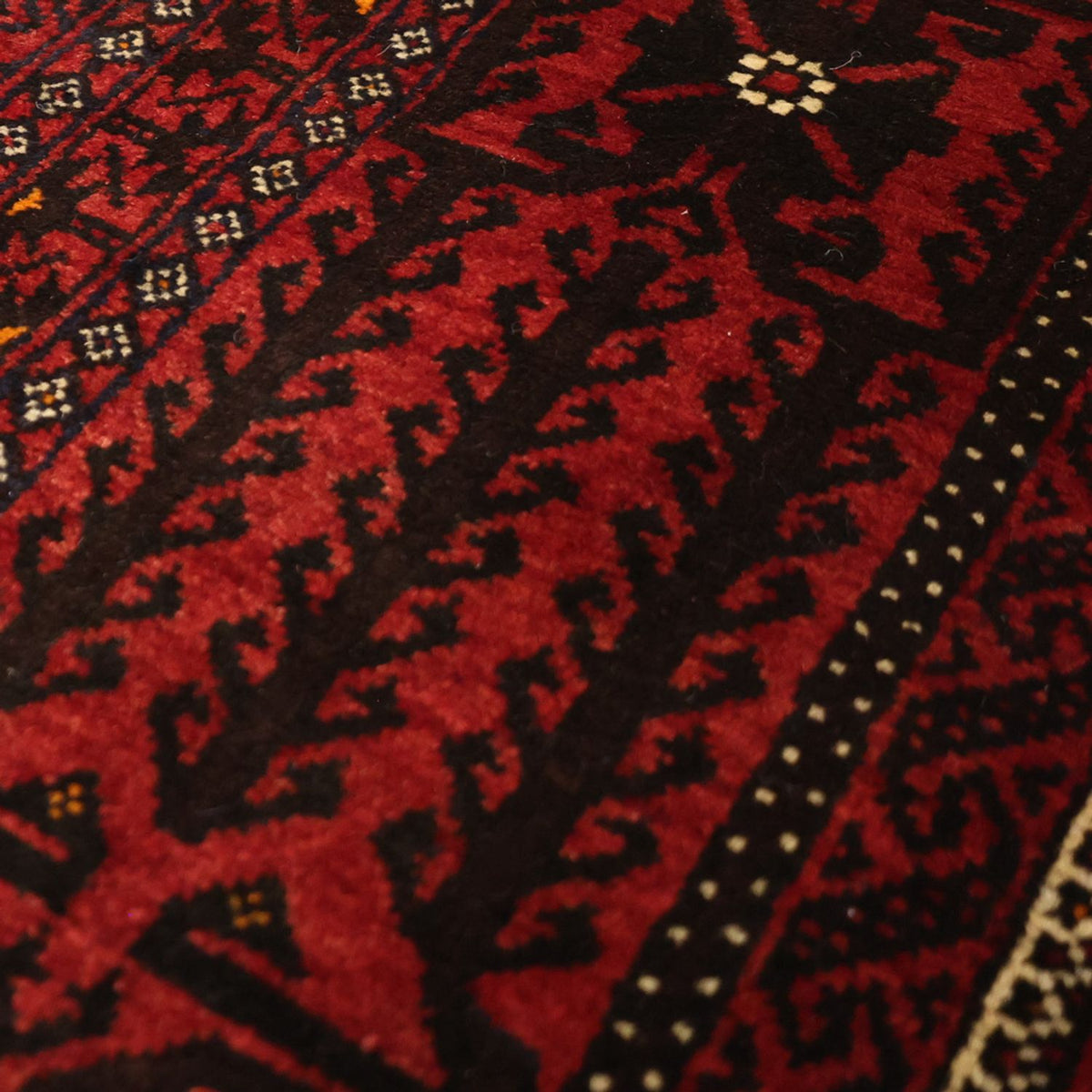 Runner Belutsch Rug - 201 x 97 cm - dark red