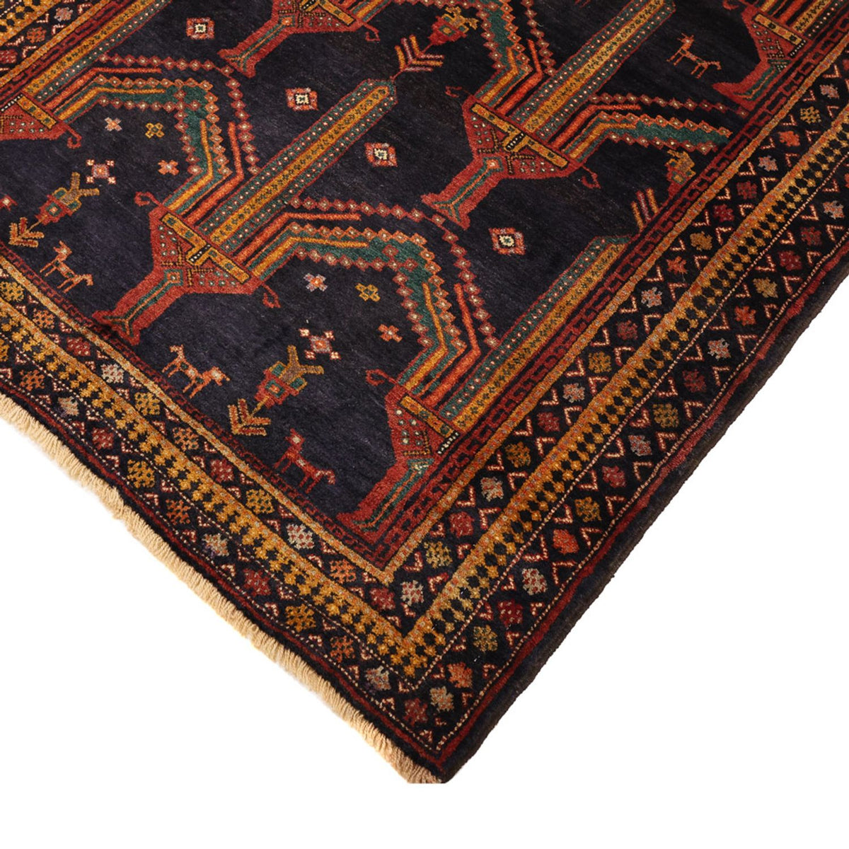Runner Belutsch Rug - 274 x 125 cm - dark blue