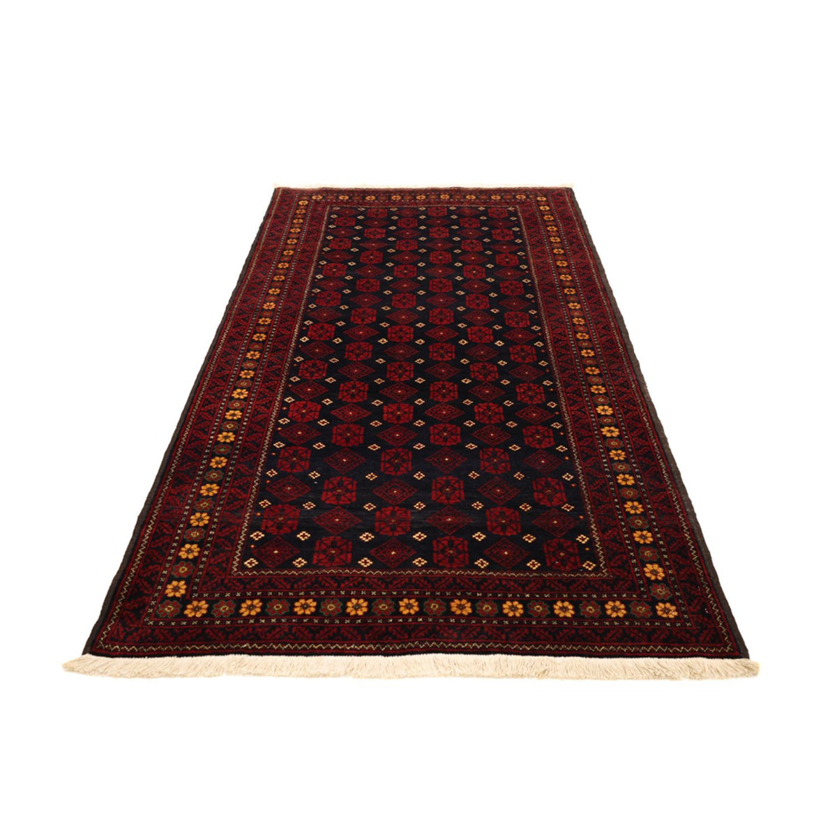Runner Belutsch Rug - 207 x 106 cm - dark red