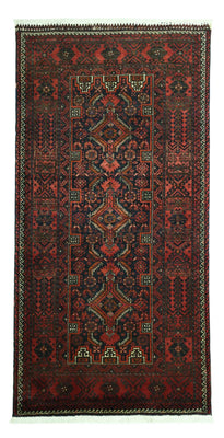 Runner Belutsch Rug - 190 x 99 cm - dark red