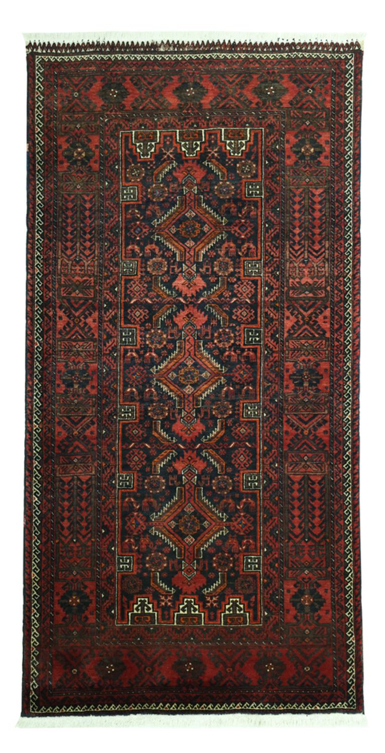 Runner Belutsch Rug - 190 x 99 cm - dark red