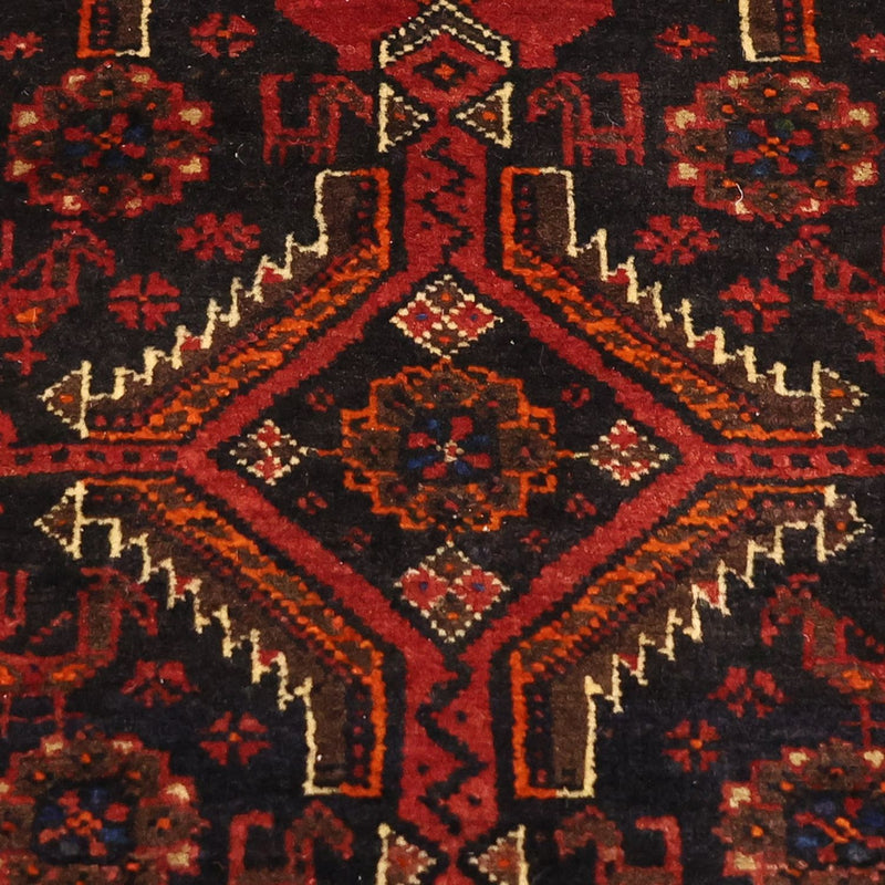 Runner Belutsch Rug - 190 x 99 cm - dark red
