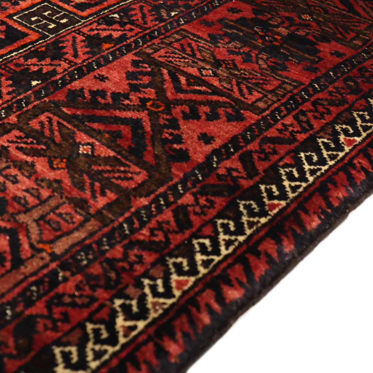 Runner Belutsch Rug - 190 x 99 cm - dark red