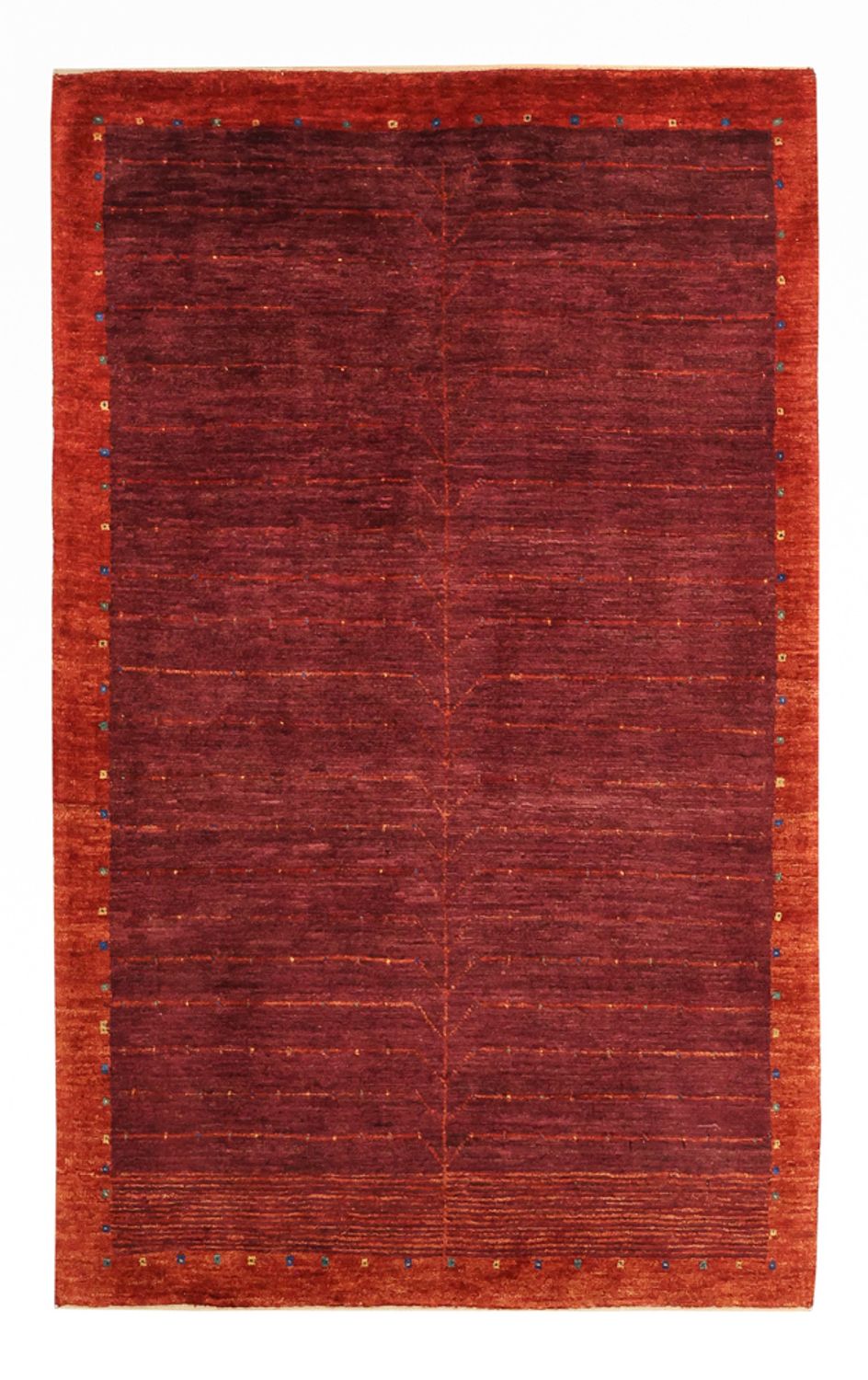 Gabbeh Rug - Kashkuli Perser - 130 x 81 cm - dark red
