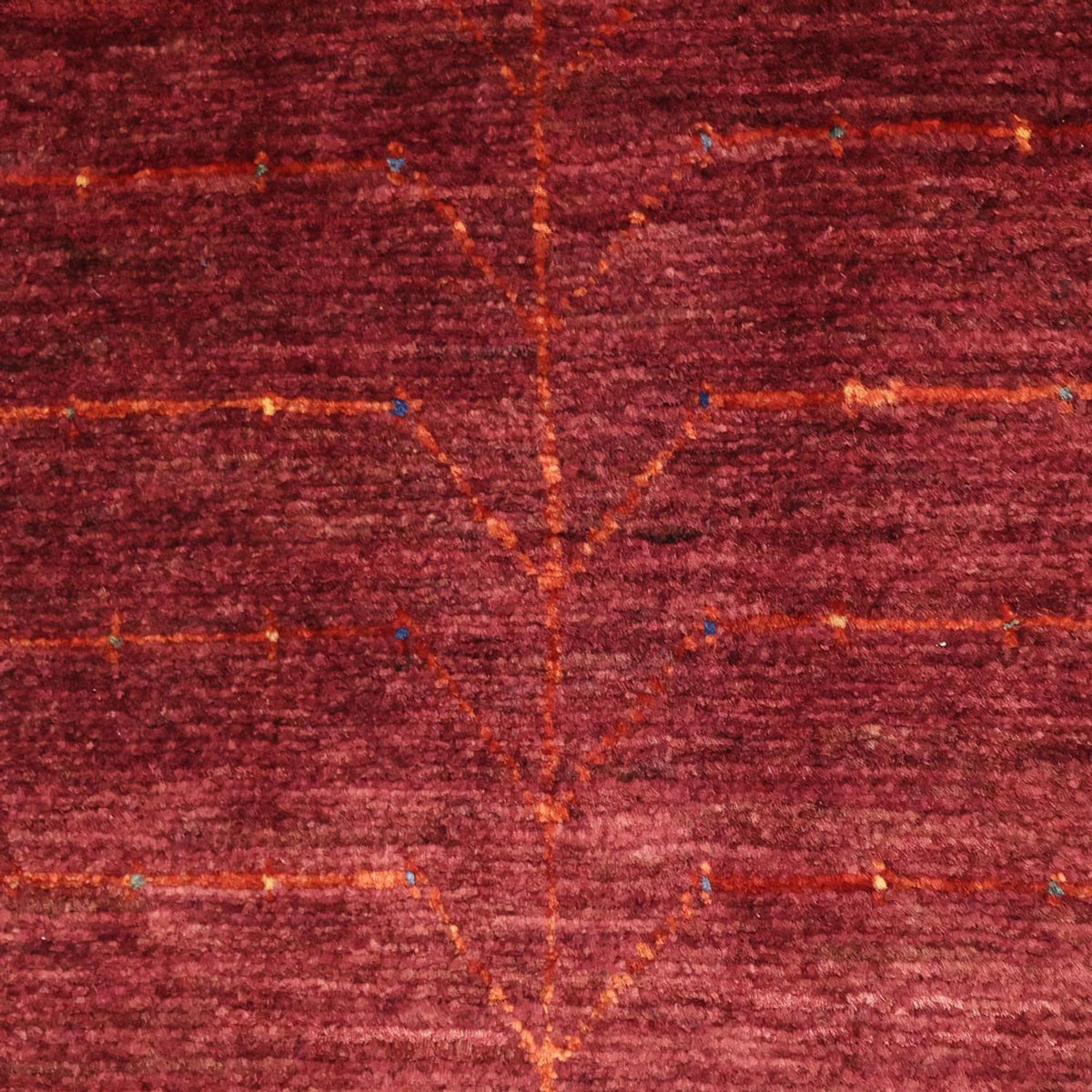 Gabbeh Rug - Kashkuli Perser - 130 x 81 cm - dark red