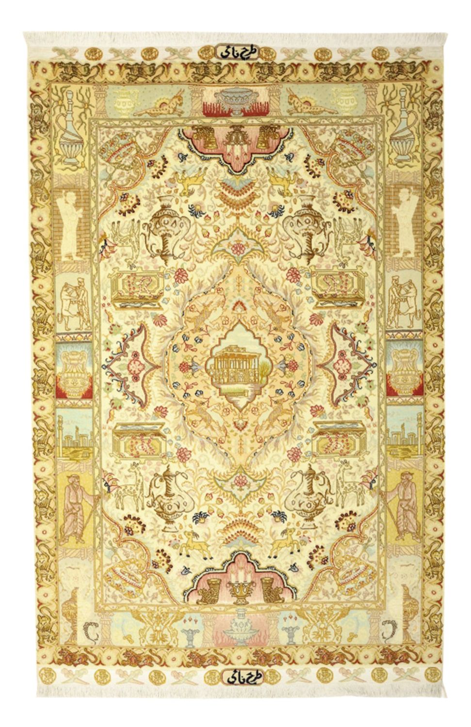 Perser Rug - Tabriz - Royal - Royal - 160 x 102 cm - sand