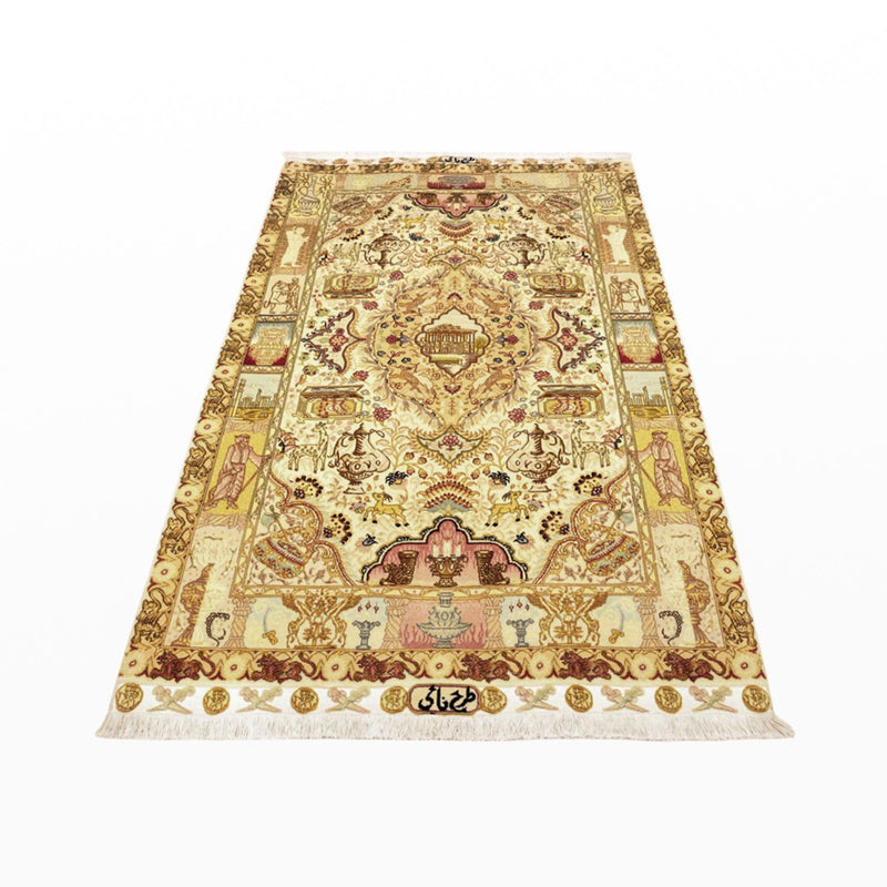 Perser Rug - Tabriz - Royal - Royal - 160 x 102 cm - sand