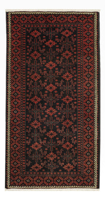 Runner Belutsch Rug - 197 x 105 cm - dark red