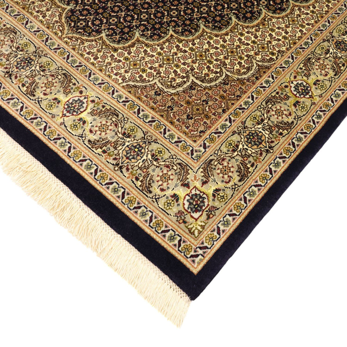 Perser Rug - Tabriz - Royal - Silk Warp - 160 x 98 cm - dark beige