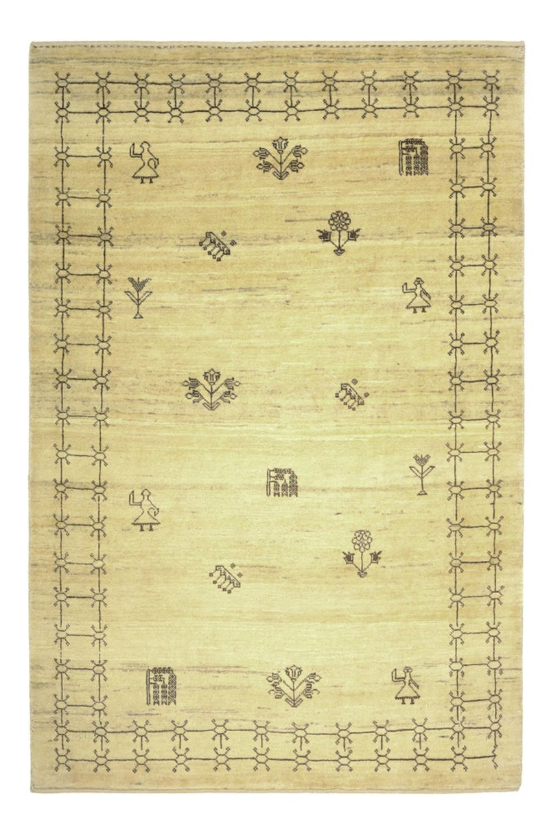 Gabbeh Rug - Kashkuli Perser - 150 x 101 cm - beige
