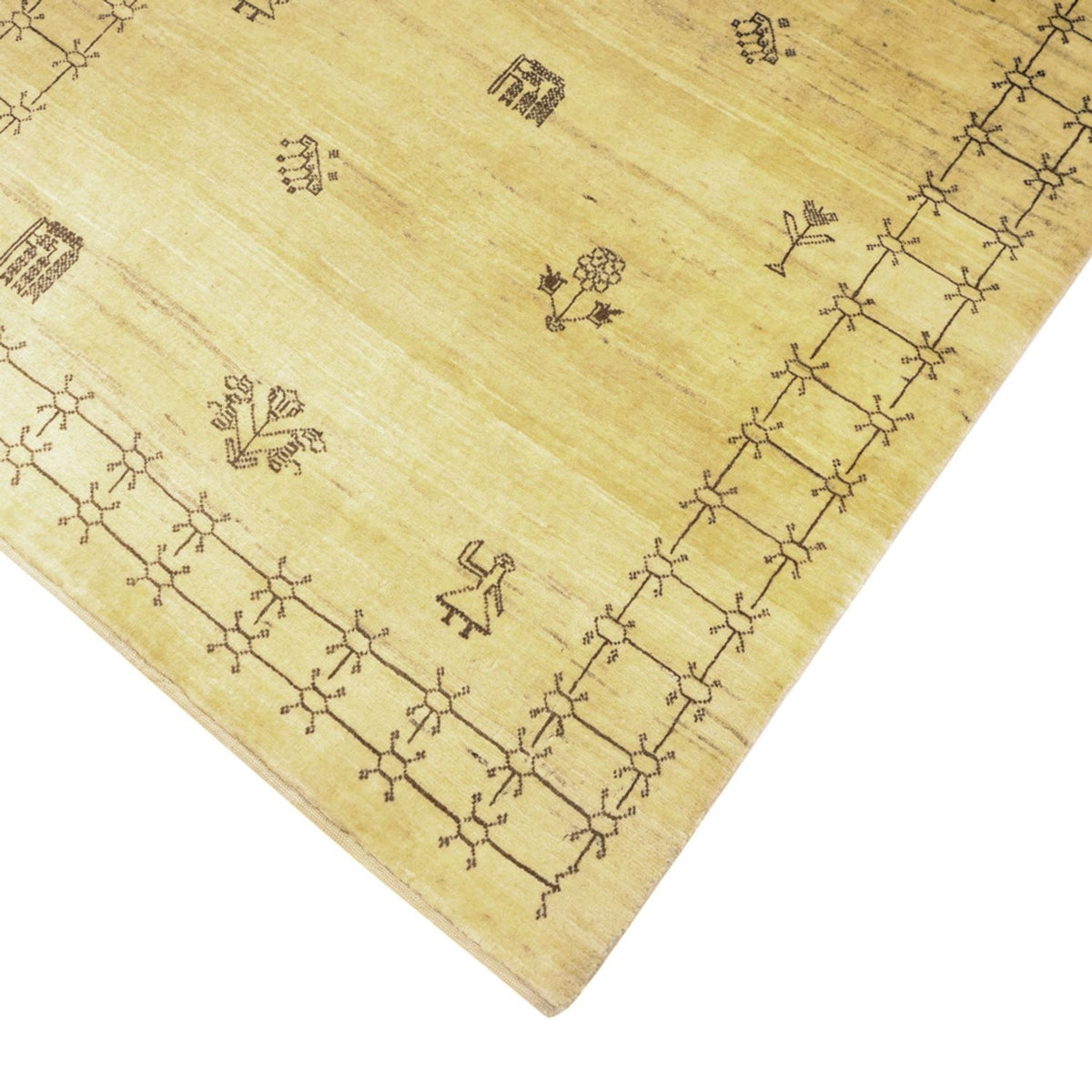 Gabbeh Rug - Kashkuli Perser - 150 x 101 cm - beige