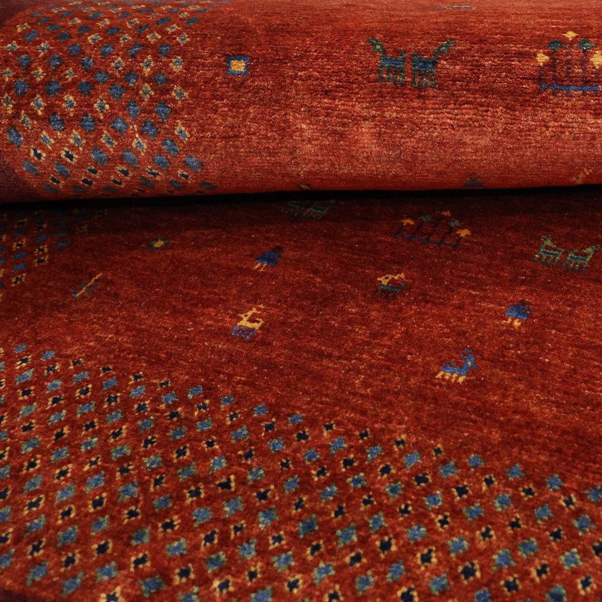 Gabbeh Rug - Kashkuli Perser - 157 x 104 cm - red