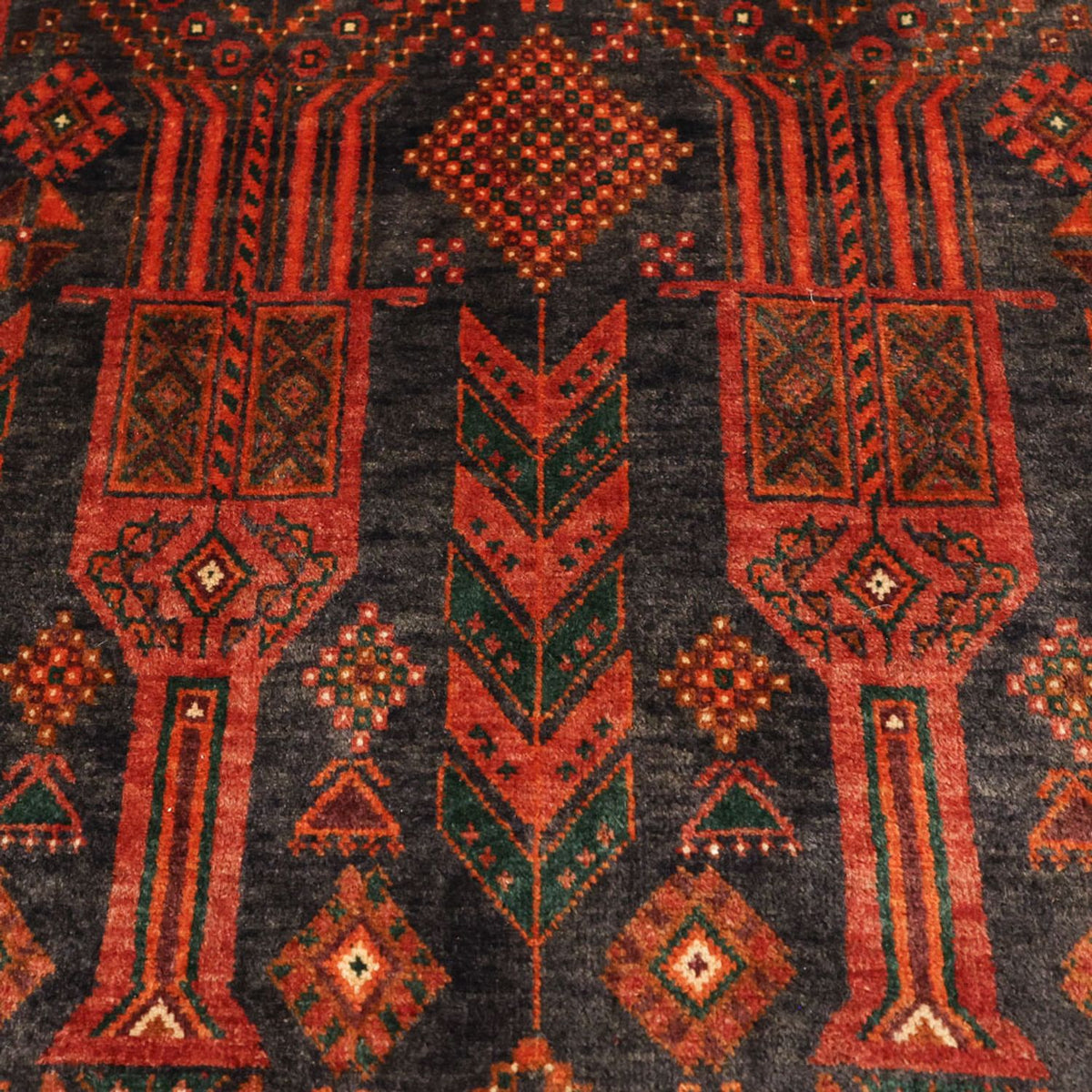 Runner Belutsch Rug - 292 x 110 cm - dark red