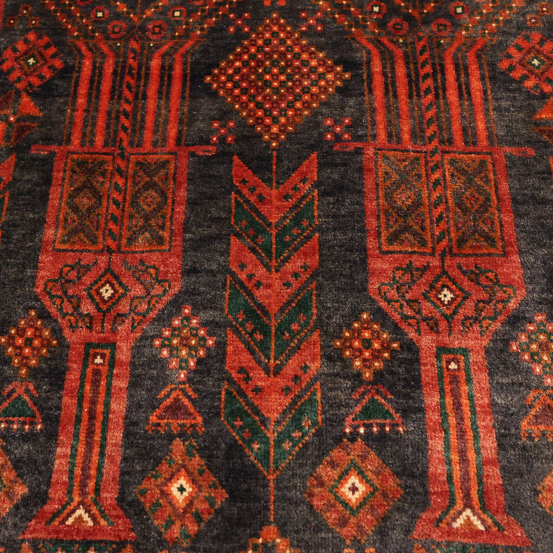 Runner Belutsch Rug - 292 x 110 cm - dark red