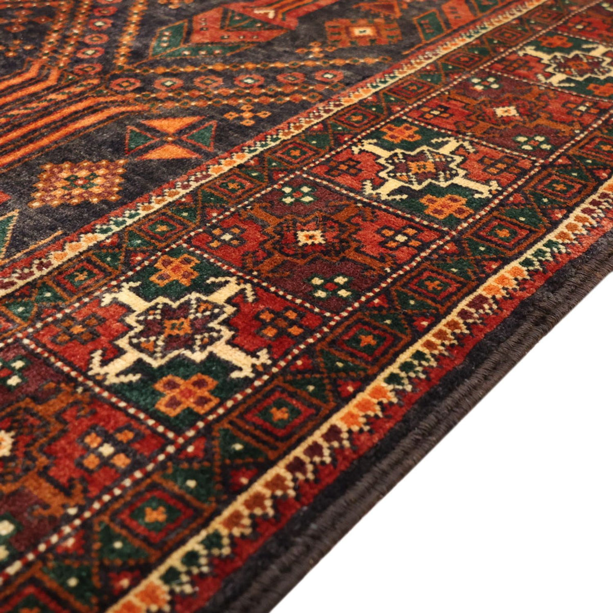 Runner Belutsch Rug - 292 x 110 cm - dark red