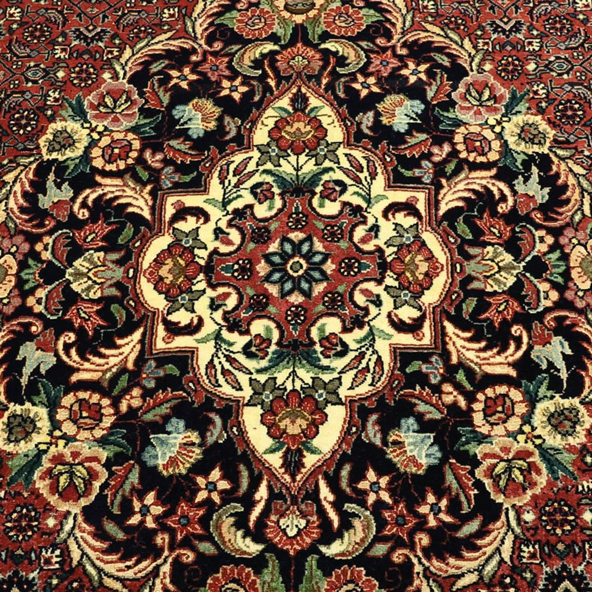 Perser Rug - Bidjar - Royal - 194 x 153 cm - dark red