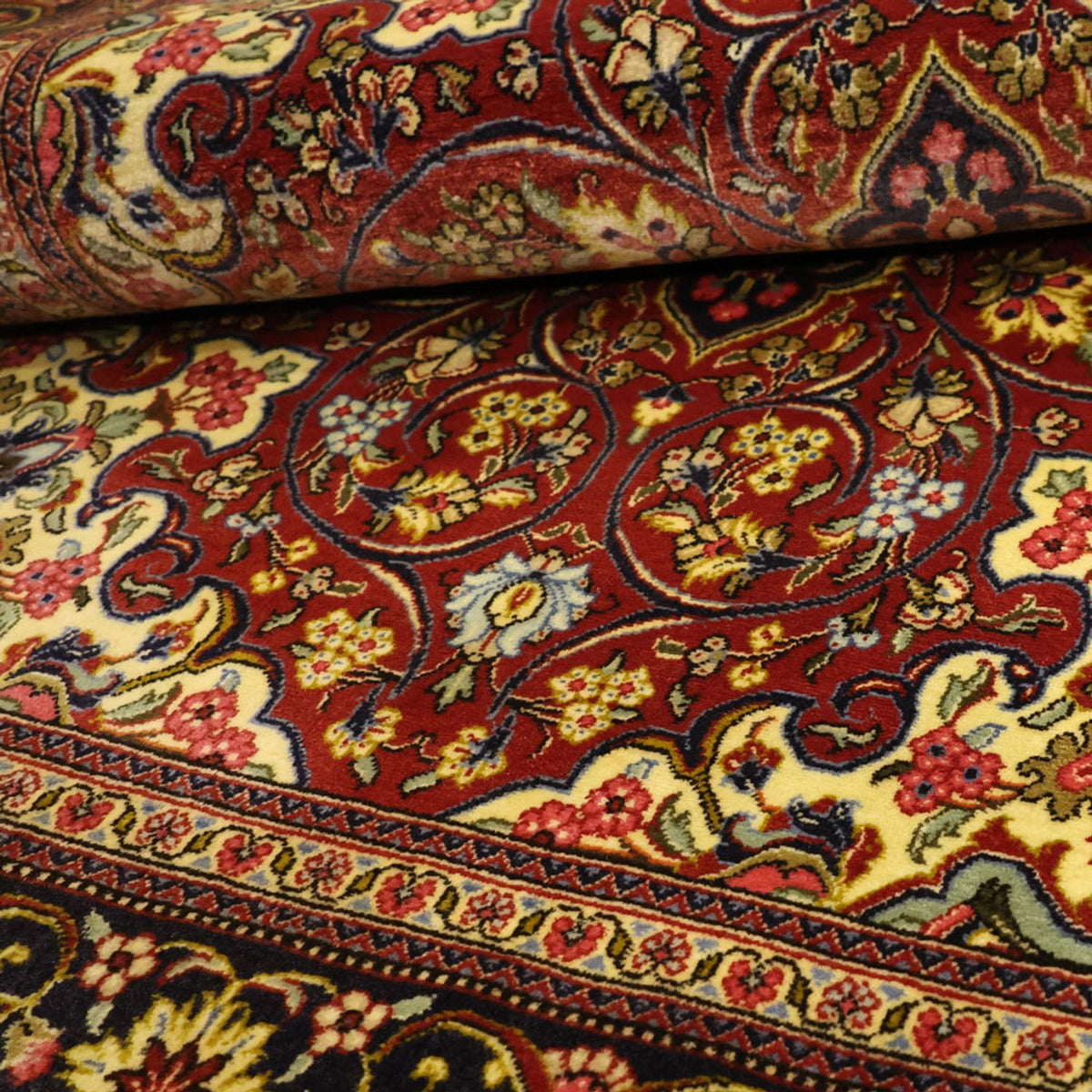 Perser Rug - Ghom - 158 x 114 cm - red