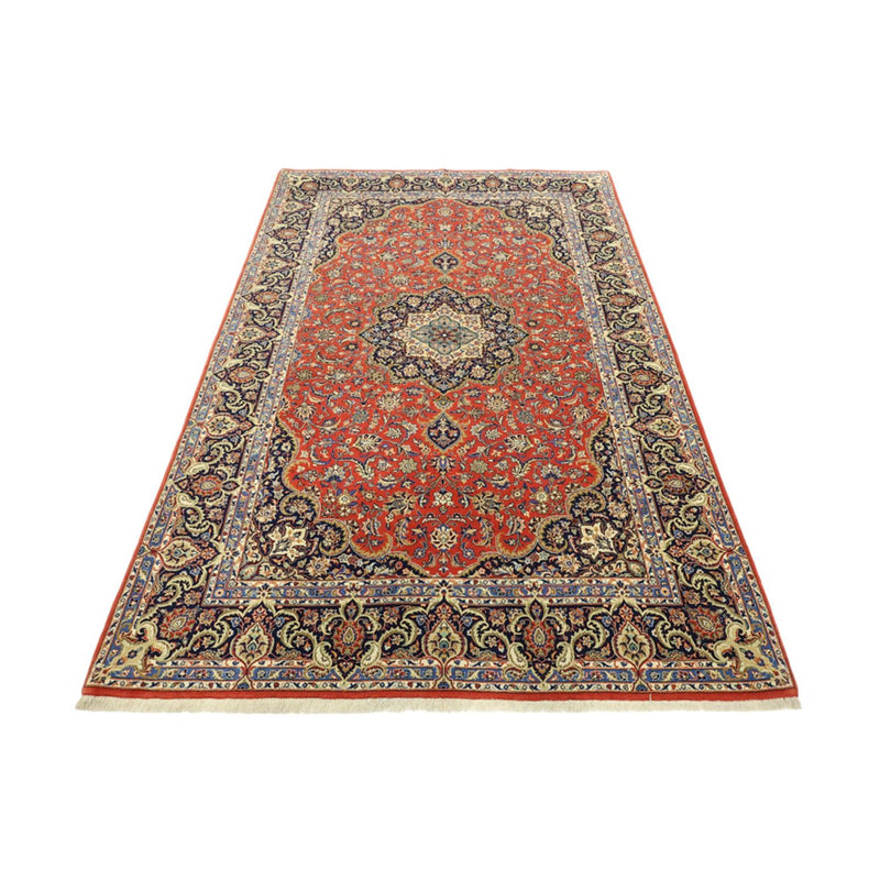 Perser Rug - Ghom - Royal - Silk Warp - 220 x 141 cm - red