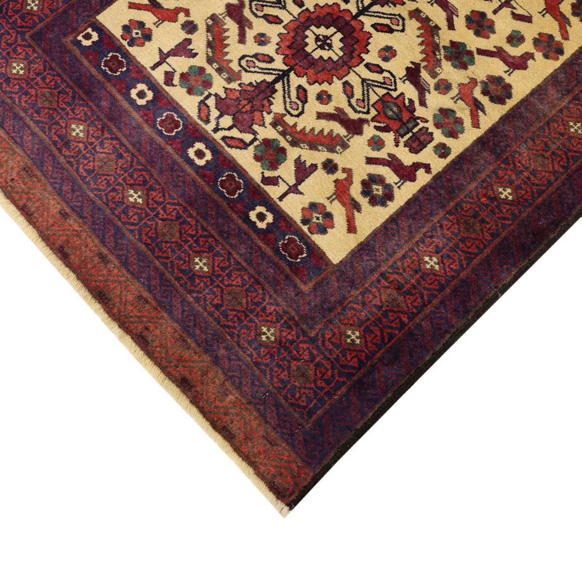 Runner Belutsch Rug - 212 x 97 cm - light green