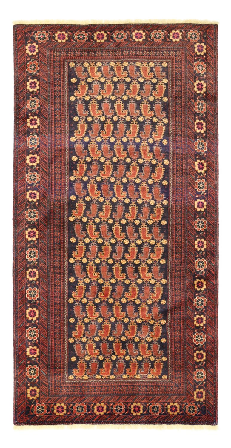Runner Belutsch Rug - 190 x 98 cm - dark red