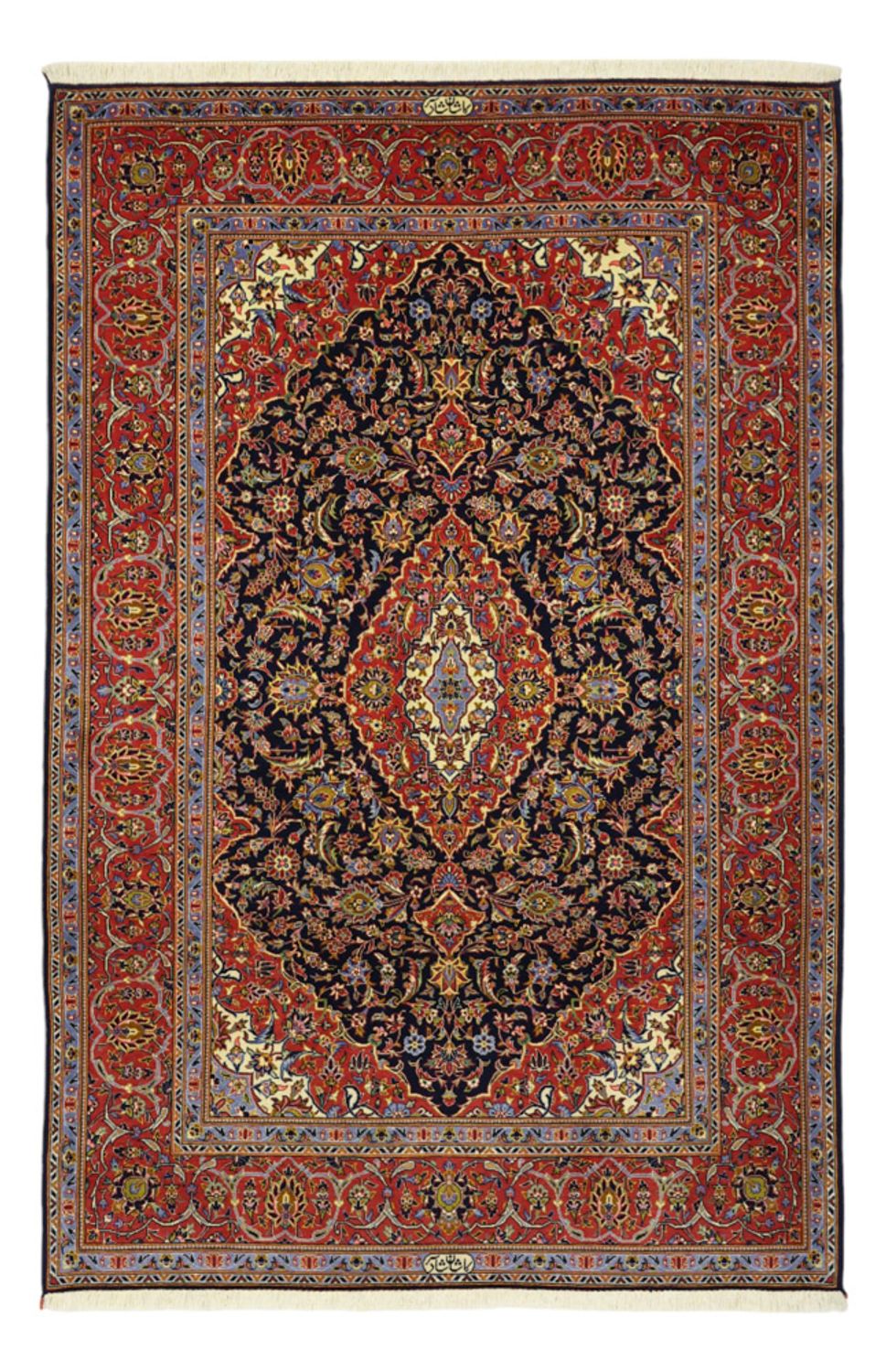 Perser Rug - Keshan - 208 x 139 cm - dark red