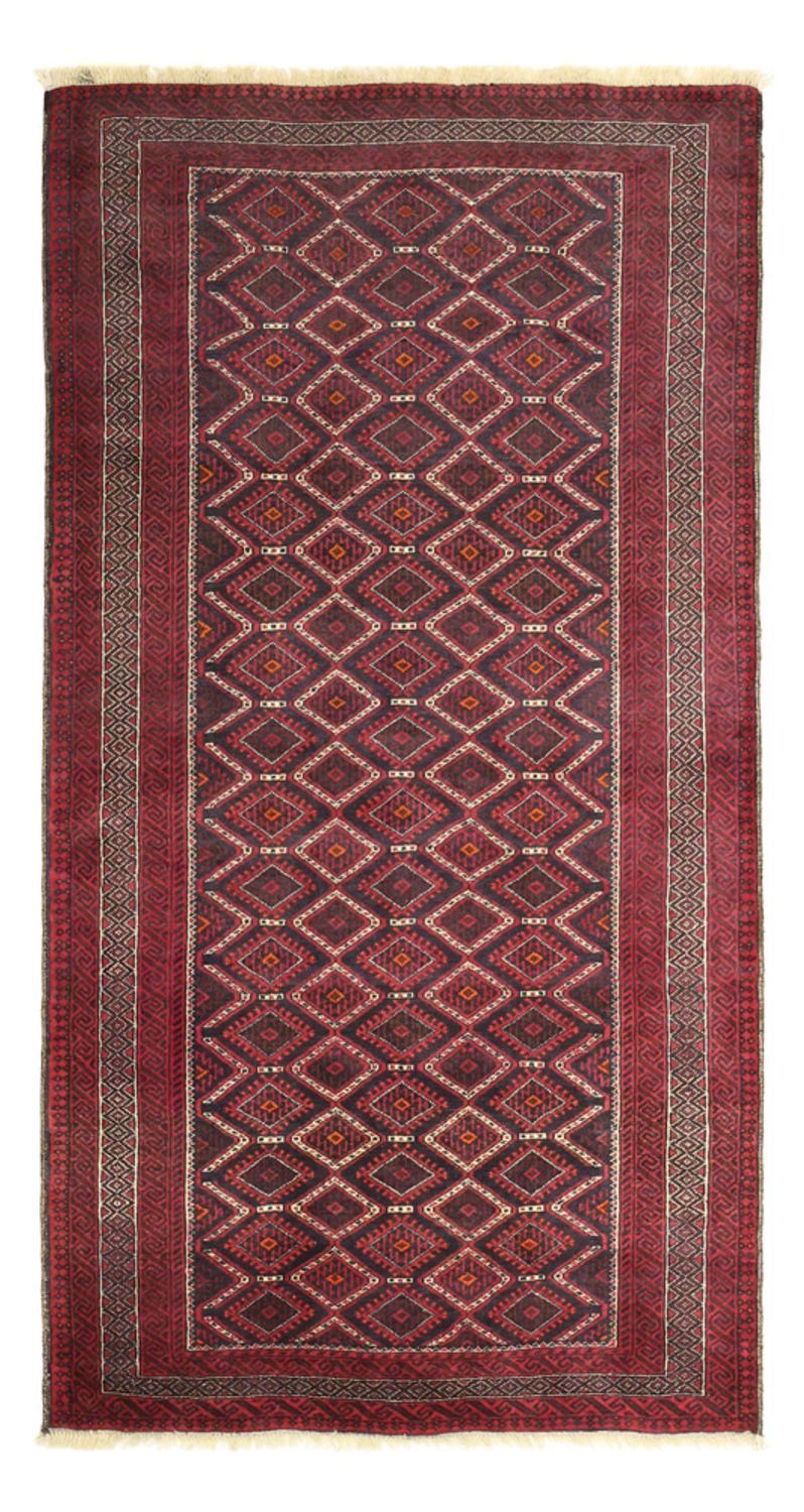 Runner Belutsch Rug - 190 x 103 cm - dark red