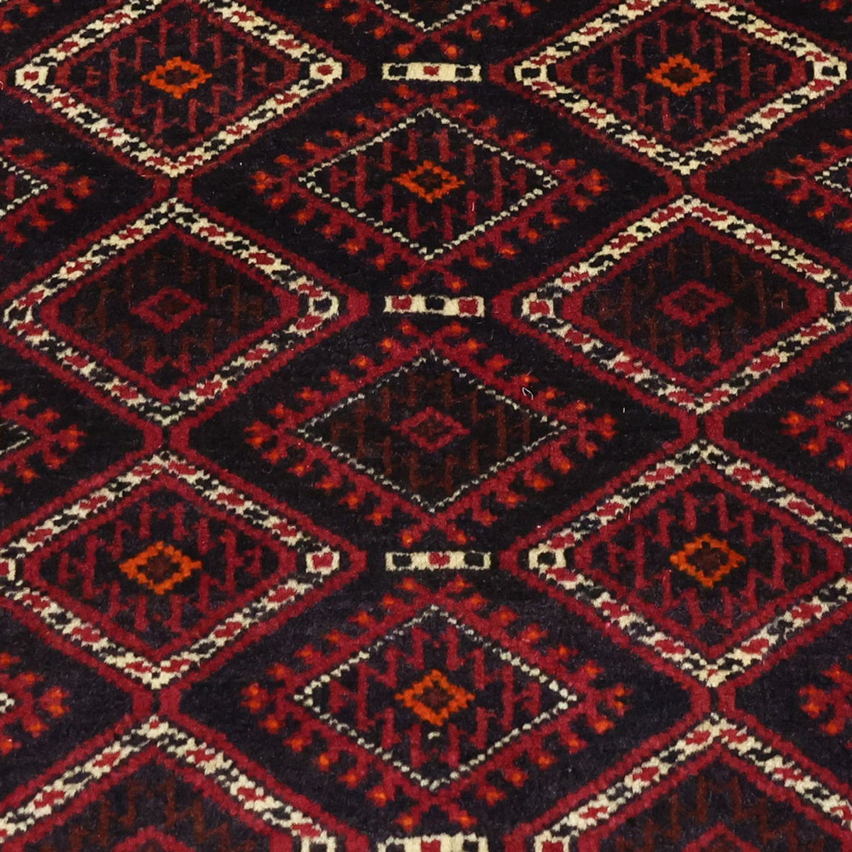 Runner Belutsch Rug - 190 x 103 cm - dark red