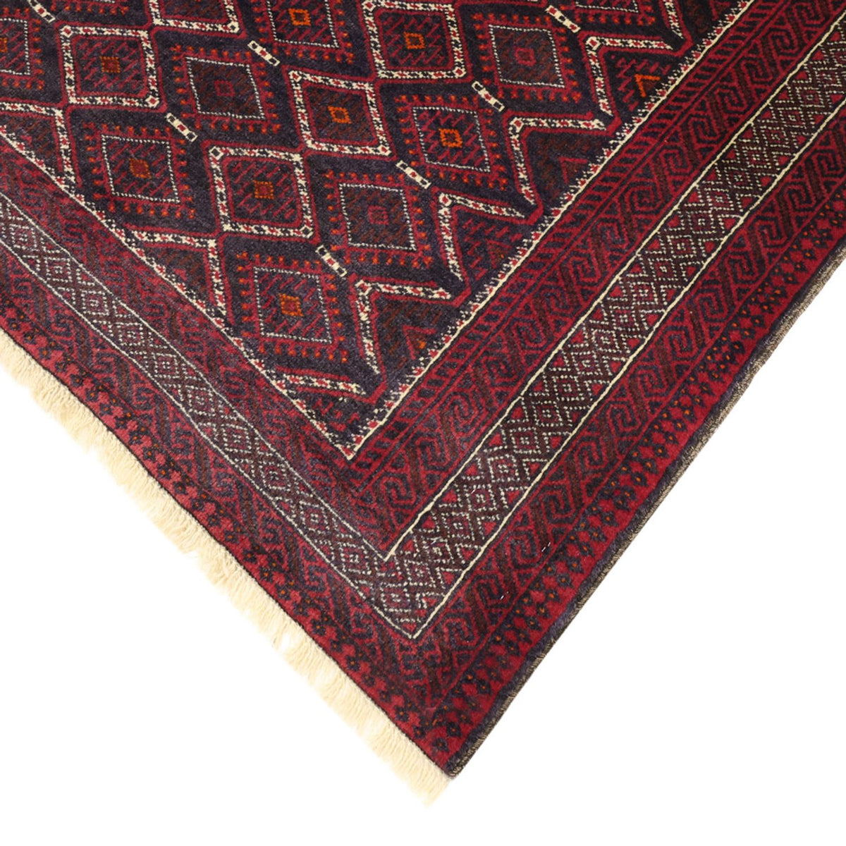 Runner Belutsch Rug - 190 x 103 cm - dark red