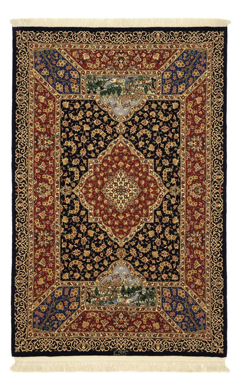 Perser Rug - Ghom - 154 x 100 cm - dark beige