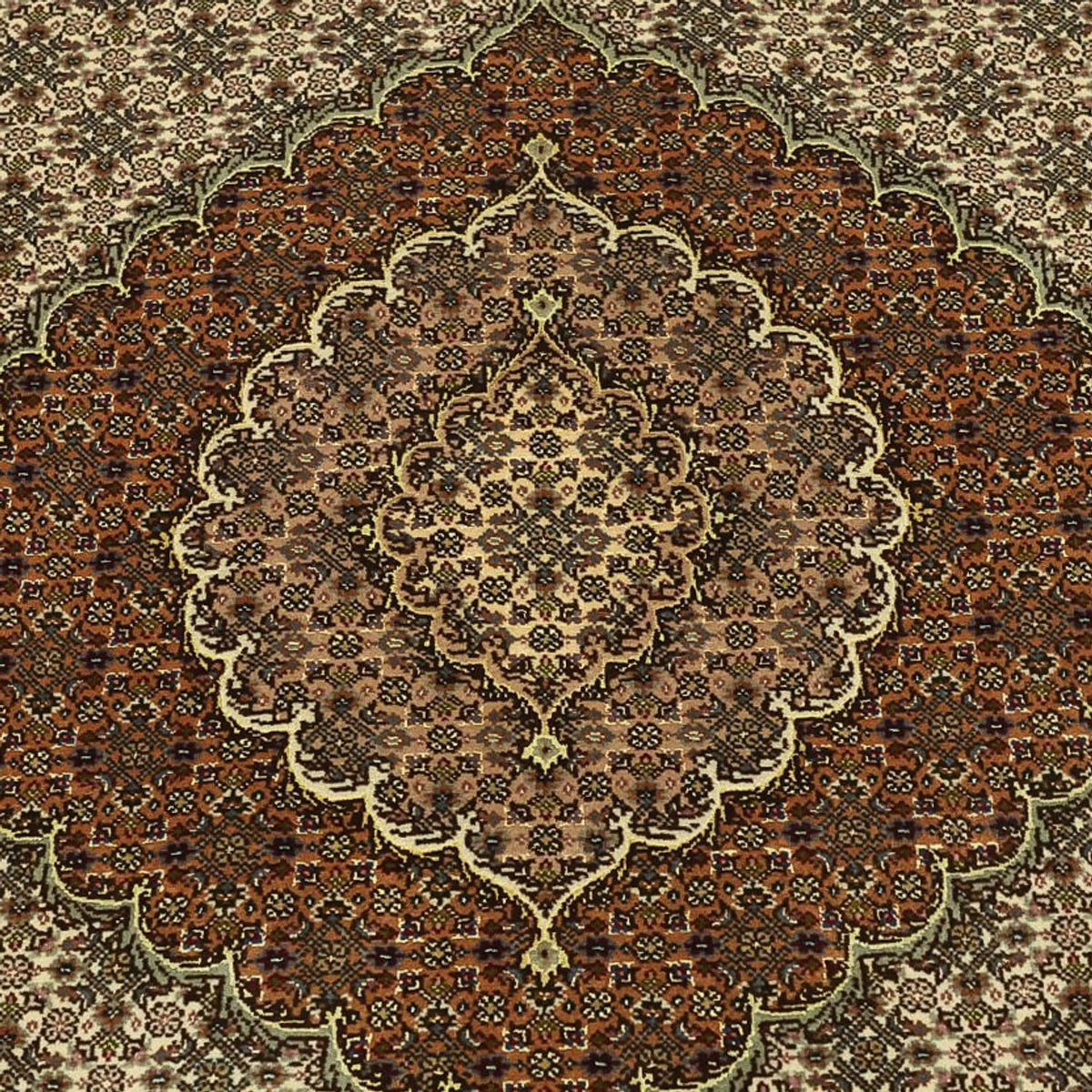Perser Rug - Tabriz - Royal - Royal - 197 x 154 cm - dark beige