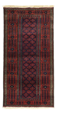 Runner Belutsch Rug - 188 x 99 cm - dark red