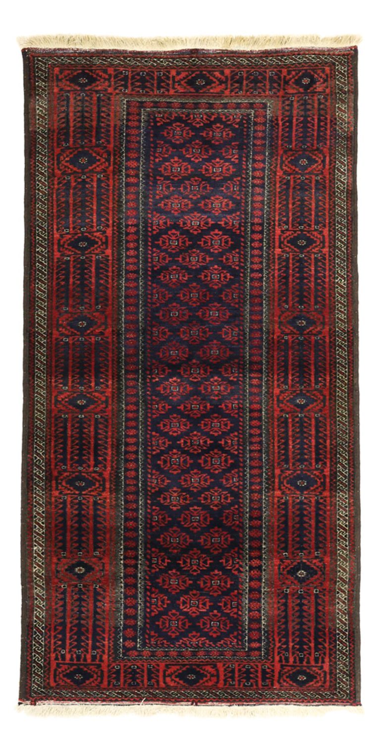 Runner Belutsch Rug - 188 x 99 cm - dark red