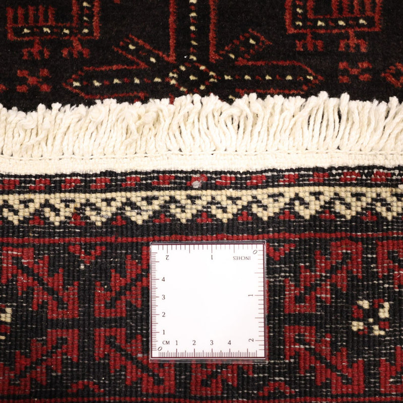 Runner Belutsch Rug - 204 x 102 cm - dark red