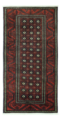 Runner Belutsch Rug - 198 x 103 cm - dark red