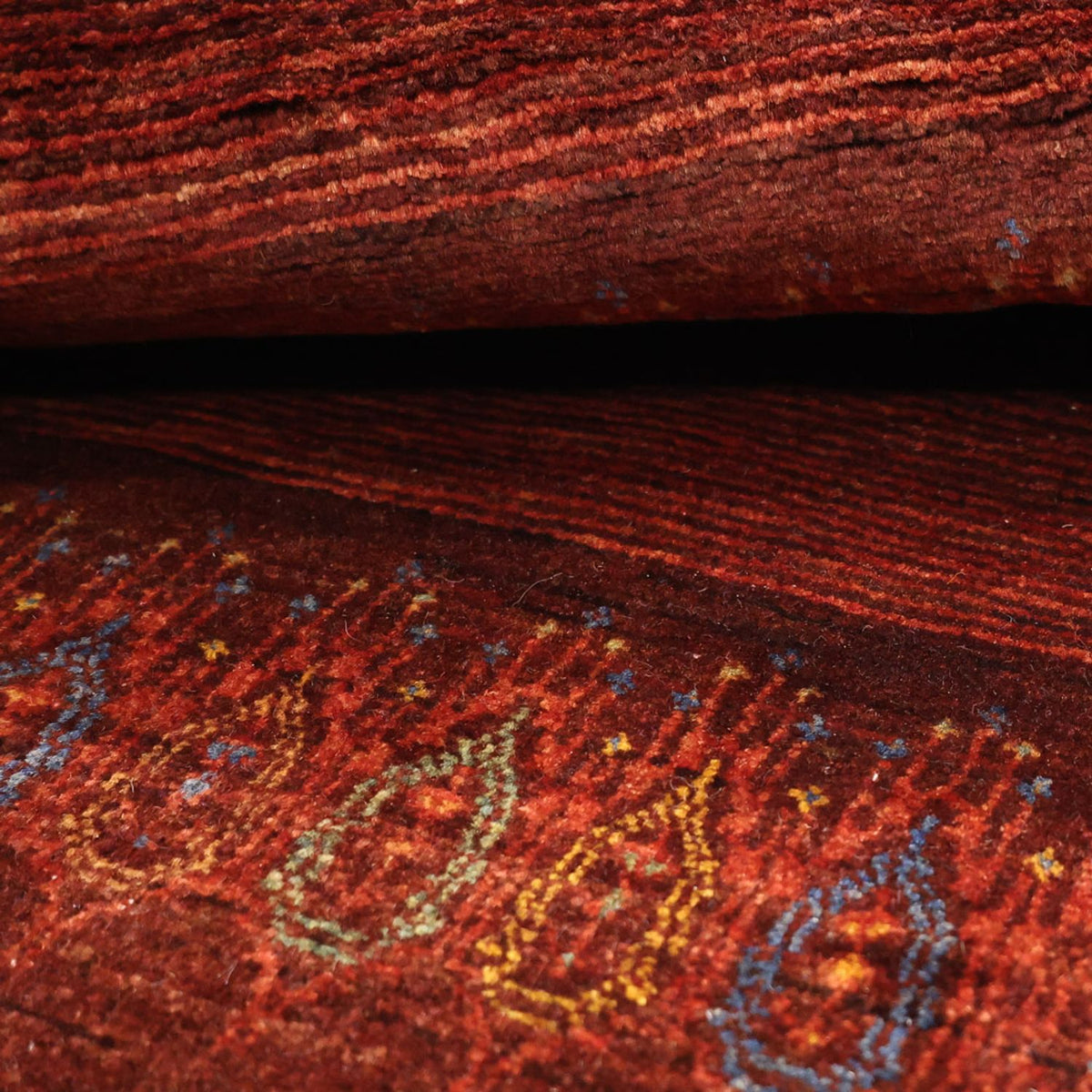 Gabbeh Rug - Kashkuli Perser - 131 x 82 cm - dark red