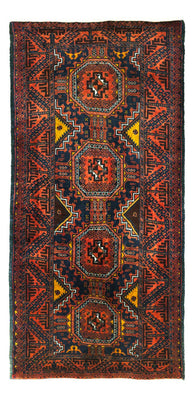 Runner Belutsch Rug - 198 x 98 cm - dark red