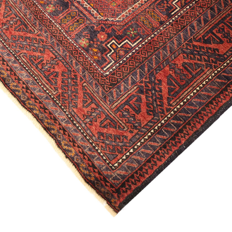 Runner Belutsch Rug - 194 x 98 cm - dark red