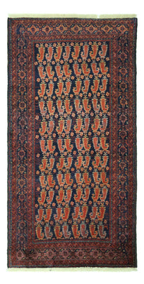 Runner Belutsch Rug - 194 x 100 cm - dark red