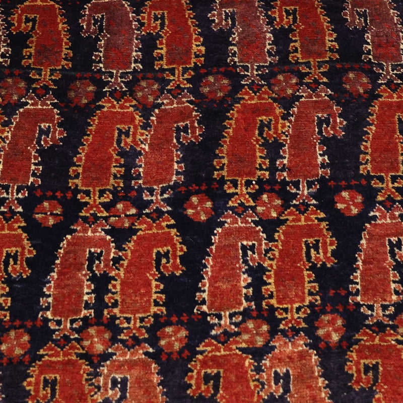 Runner Belutsch Rug - 194 x 100 cm - dark red