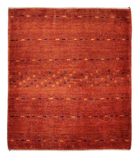 Gabbeh Rug - Kashkuli Perser square  - 111 x 101 cm - dark red