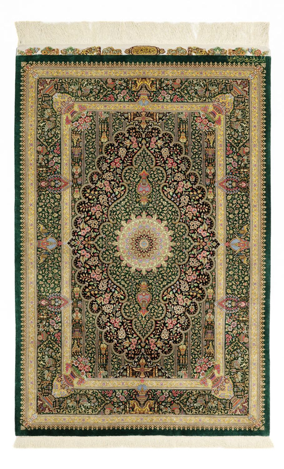 Perser Rug - Ghom - Royal - 156 x 99 cm - dark beige