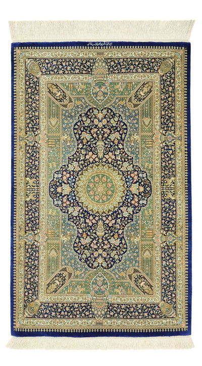 Qom Rug 76x126cm - Persian Rugs