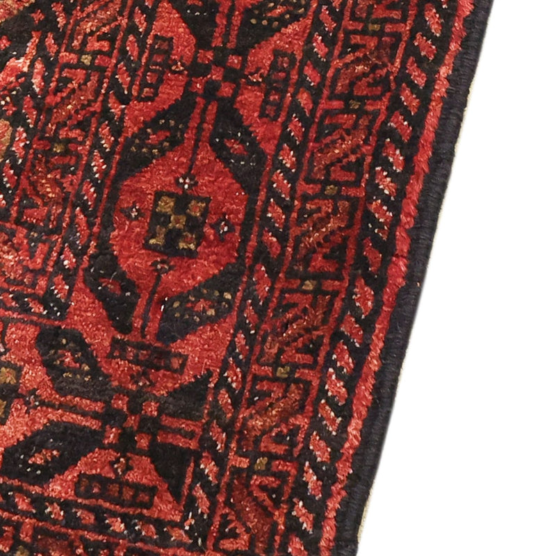 Runner Belutsch Rug - 205 x 105 cm - dark red