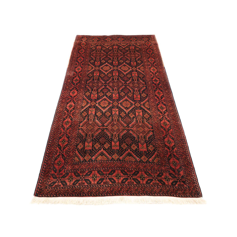 Runner Belutsch Rug - 205 x 105 cm - dark red
